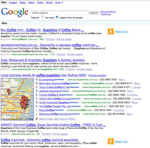 Improve your Google search results with local business maps