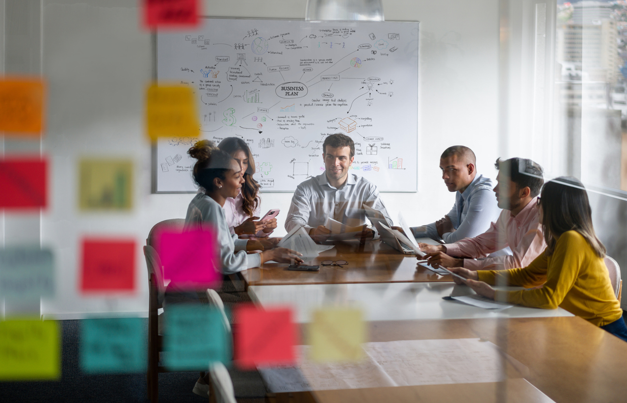 Newcastle business owner meeting with marketing agency to discuss strategy and agency fit