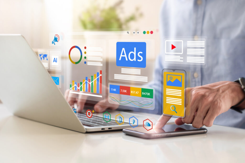 Newcastle small business owner reviewing Google and Facebook Ads performance